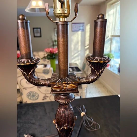 Sale🔥🔥🔥Dale Tiffany Baroque Candelabra Table Lamp - Picture 7 of 11